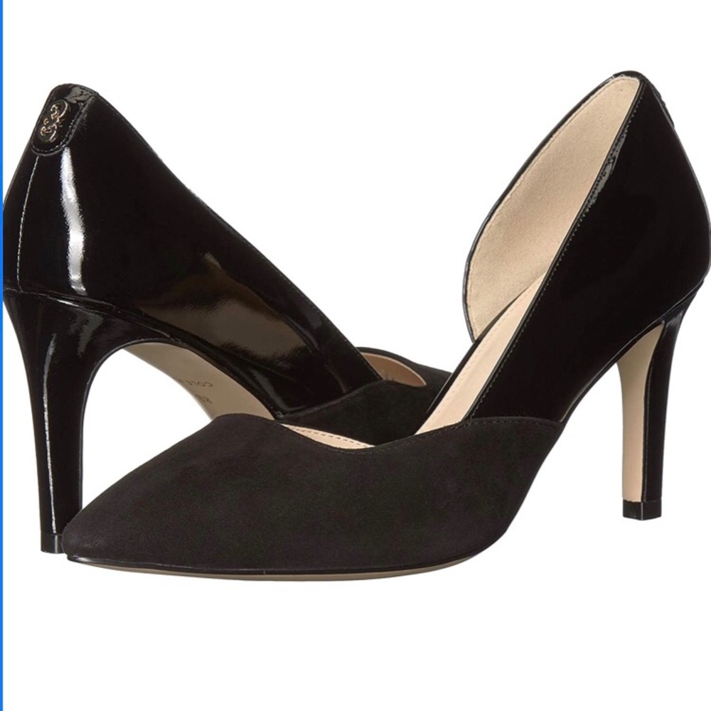 Cole Haan Rendon Pump II Black Suede and Leather